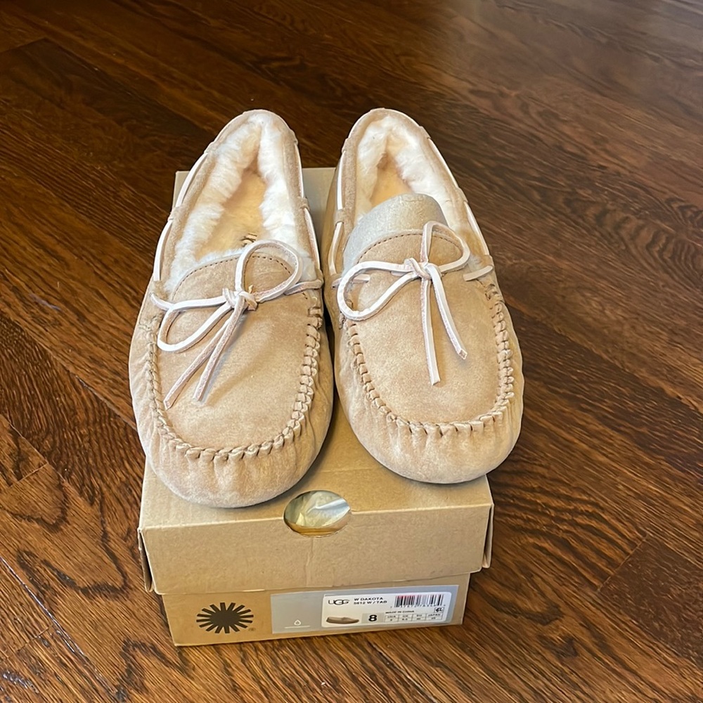 Brand new never worn ugg slippers. With box.